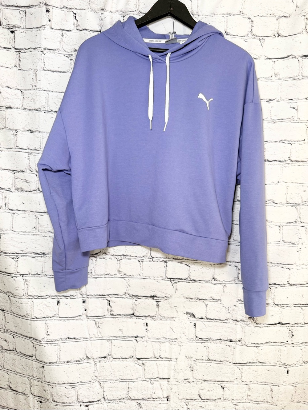 Puma. Purple lightweight hoodie. Size L